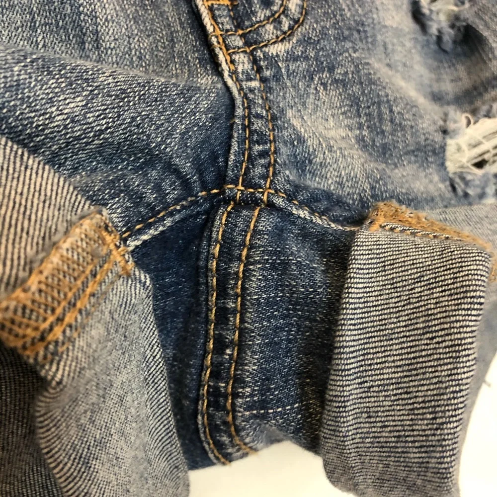 So Favorite Shortie Low Rise Destroyed Jean Shorts